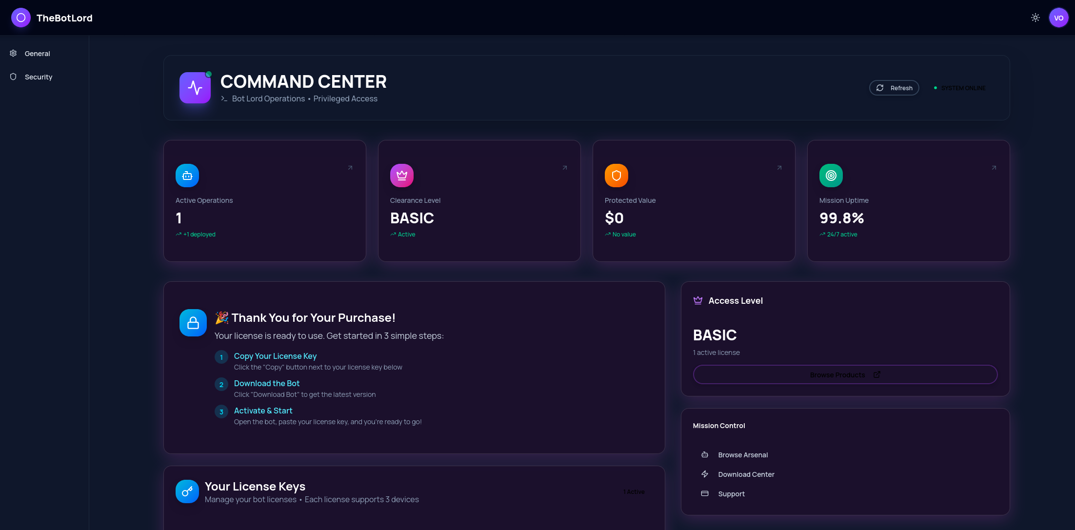 CTR Surge Command Center Dashboard
